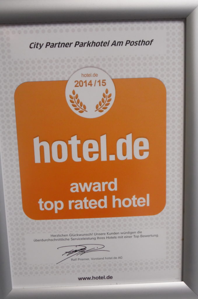 hotel.de award – top rated hotel